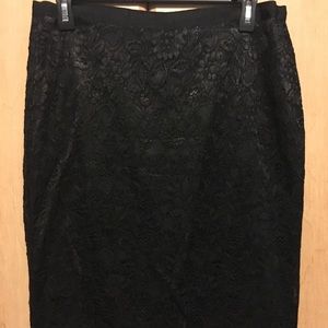 NY & Co Black Lace Skirt